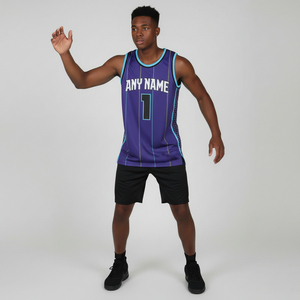 ชุดยูนิฟอร์มบาสเก็ตบอลวินเทจคุณภาพพรีเมียมสำหรับผู้ชาย ระบายอากาศได้ดี ไซส์ใหญ่พิเศษ น้ำหนัก 220 กรัม แบบไม่มีแขนเสื้อ พร้อมบริการพิมพ์ลายดิจิทัลตามสั่ง - Product Image 3