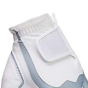 Gants de golf pour hommes de haute qualité avec cuir synthétique japonais de qualité supérieure, design extensible en denim blanc et bleu - Product Image 4