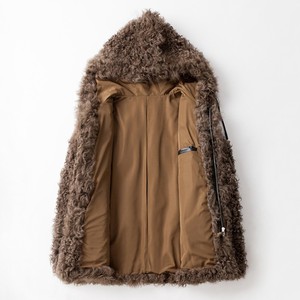 Manteau à capuche une pièce en fourrure pour homme, en cuir véritable, simple boutonnage, style décontracté, prix de gros - Product Image 3