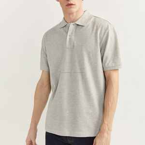 ออกแบบเสื้อเจอร์ซีย์ผ้าฝ้าย 100% สำหรับผู้ชาย แบรนด์ของคุณเอง แขนสั้น แห้งเร็ว ทรงสลิมฟิต/ทรงปกติ สำหรับเล่นกอล์ฟ - Product Image 1