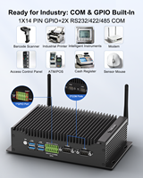 Mini PC Industrial sin Ventilador de 10.ª Generación I3-10110U, 64 GB de RAM, 2.5" SATA + M.2 SSD, Compatible con Amplio Rango de Temperatura -10~60 ℃   Pantalla Triple 4K