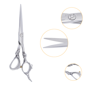 Tijeras de Peluquería Profesionales Stahlmann Pro de Alta Calidad, para Diestros, con Hoja Recta, Acero Inoxidable 4Cr13 - Product Image 4