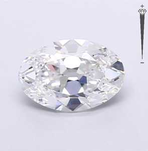 Diamante Sintético Certificado por IGI de 2.26 CT, Corte Ovalado, Color D, Claridad VVS2, Cultivado en Laboratorio, 782631289, ROYAL GEMS, para Joyería - Product Image 2
