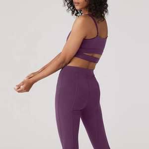 Sujetador Deportivo Nesta Sports Fashion, Color Amarillo Claro, para Gimnasio, Talla Grande, con Espalda Descubierta, para Yoga, para Mujer - Product Image 5