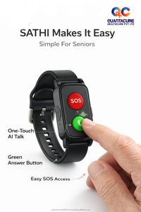 Montre connectée intelligente GPS AI QC V22 Pro 2026 pour personnes âgées avec WiFi, appel SOS, détection de chute, moniteur de fréquence cardiaque, moniteur de tension artérielle, moniteur de sommeil, IP67, navigation GPS - Product Image 6