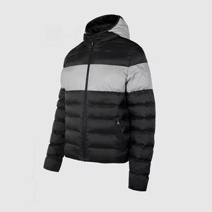 Custom Private Label Men's Puffer <b>Jacket</b> with Stand Collar and <b>Winter</b> Pocket High Street Style Personalized Logo - Product Image 6