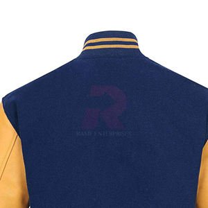 Chaquetas de Béisbol Personalizadas de Alta Calidad, Chaqueta Bomber Deportiva Lisa de Forro Polar para Otoño, Chaqueta Varsity Negra para Hombre y Mujer - Product Image 6