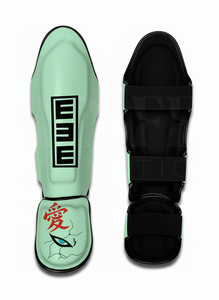 Protège-tibias de combat robustes en cuir PU personnalisé pour Muay Thai, Kickboxing, MMA – Unisexe - Product Image 3