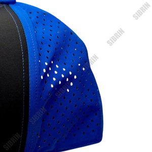 SIBRIN <b>Black</b> Blue Laser Perforated Sports <b>Cap</b> Curved Brim Running Hat Dry Fit Athletic Tennis Golf Headwear Adjustable - Product Image 4