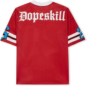Camiseta de Fútbol Roja de Malla con Cuello en V y Manga Corta, Sublimada, Deportiva, Tallas Grandes, Personalizable para Equipos - Product Image 2