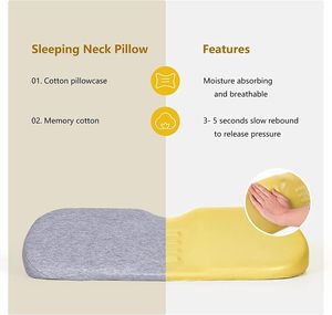 Oreiller cervical en mousse à mémoire de forme ergonomique pour soulager la douleur au cou Oreiller orthopédique de soutien du cou pour dormir Housse lavable - Product Image 2
