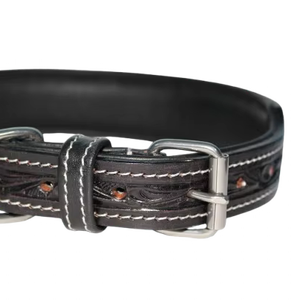 Collier pour chien en cuir premium fait main, fabricant de colliers pour animaux de compagnie avec logo personnalisé de Divine International India - Product Image 1