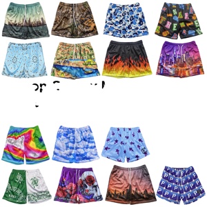 OEM Custom Manufacturer High Quality Unisex Mens Basketball Sublimation Polyester Double <b>Layer</b> 5 Inch Inseam Mesh Shorts - Product Image 1