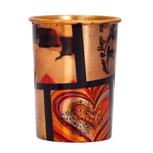 Vaso de Cobre con Diseño Temático de Cumpleaños, Vaso de Agua Creativo de Diseñador, Taza de Metal Artística para Beber, Regalo, Vaso Reutilizable - Product Image 5