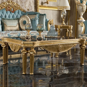 ชุดโซฟาห้องนั่งเล่นดีไซน์ฝรั่งเศสทรงสี่เหลี่ยม ทำจากไม้มะฮอกกานีเนื้อแข็ง แกะสลักด้วยมือ หุ้มเบาะอย่างหรูหรา เฟอร์นิเจอร์คุณภาพสูง ผลิตในอินโดนีเซีย - Product Image 5