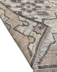 Alfombra Kilim de yute Natural con patrón geométrico hecho a mano indio tradicional técnica de tejido plano respaldo Reversible para la vida en el hogar - Product Image 2