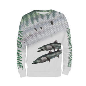 Camisetas de Pesca Personalizadas con Diseño Nuevo, Manga Larga, Sublimadas, de Poliéster, con Cierre, Protección UV, para Torneos de Pesca de Lubina 2026 - Product Image 2
