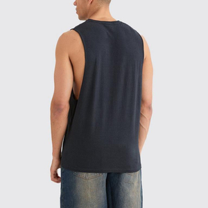 เสื้อกล้ามผู้ชายแบบมีซับใน ระบายอากาศได้ดี ผ้าฝ้าย คอกลม - Product Image 2