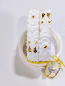 Brazalete de Concha Blanca Vintage de Oro Sólido de 22K, Joyería Tradicional Bengalí para Novia, Auténtico Juego SAKHA LISA - Product Image 4