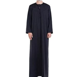 Túnica Tradicional Árabe Jubba 2026 para Hombre, con Cierre, Manga Larga, Transpirable, Modesta, para Uso Diario, Cuello Alto, Personalizable - Product Image 5