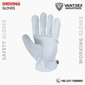 Gants de conduite en cuir de chèvre non doublés de qualité supérieure, couleur blanche, gants de sécurité, design confortable, Luvas De Motorista - Product Image 4