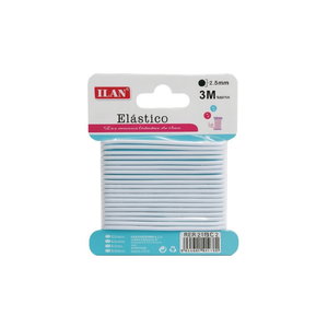 Fascia Elastica ILAN 2.5mm 3m Bianca Per Artigianato e Calzature - Product Image 3