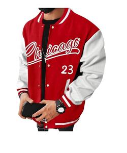 Veste bomber de baseball universitaire réversible respirante en laine 100% pour homme sur mesure avec fermeture éclair, style streetwear, poches - Product Image 1