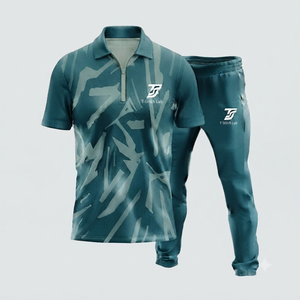 Conjunto de Uniforme de Pickleball Sublimado Unisex T-Stitch Lab, Estampado Geométrico, Poliéster que Absorbe la Humedad, Manga Corta, Corte Regular, Verano - Product Image 5