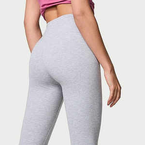 Leggings de Yoga de Cintura Alta para Mujer, Sólidos, Elásticos en Cuatro Direcciones, Transpirables, Ecológicos, de Spandex/Nailon, Largos - Product Image 4