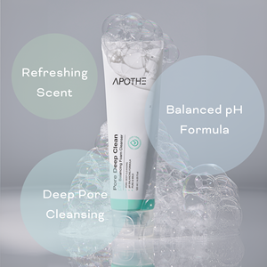 โฟมล้างหน้า APOTHE Pore Deep Clean pH Balancing ขนาด 120 มล. ผสมดินขาว คาโอลิน เคลย์ น้ำมันมะกอก น้ำมันอะโวคาโด ผลิตในเกาหลี ช่วยให้ผิวเนียนนุ่ม - Product Image 3