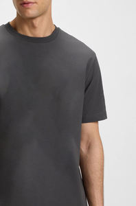 Camiseta de Algodón Gris Oscuro Premium para Hombre, Manga Corta, Cuello Redondo, Estilo Casual Urbano, Básica, MARFA INTERNATIONAL - Product Image 2