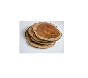 Wooden <b>coaster</b> with beautiful carved floral design perfect for home kitchen dining <b>table</b> decor rustic traditional theme - Product Image 4