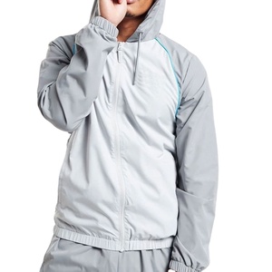 Múltiples colores de moda para hombres de talla grande cremallera completa 100% algodón polar Casual gimnasio Joggers conjuntos ropa deportiva chándal - Product Image 2