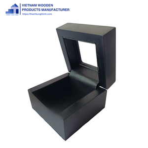 Thinh Tung Thinh Square Wooden Storage Box With Clear Window Dust Proof Minimalist Design <b>For</b> Living Room Use - Product Image 6
