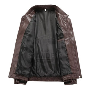 Veste en cuir pour homme de créateur, de haute qualité, authentique et élégante, parfaite pour les amateurs de mode et les activités de plein air - Product Image 2