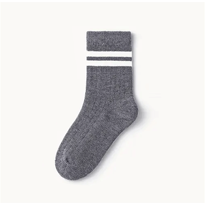 Chaussettes créatives unisexes en coton de couleur unie, sans coutures, toutes saisons, séchage rapide, en spandex, blanches, pour le sport, en maille, par BS - Product Image 2