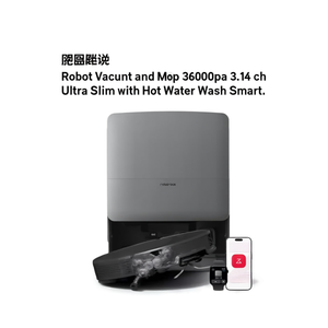 Robot Vacuum and <b>Mop</b> 36000Pa 3.14 Inch Ultra Slim with Hot Water Wash Smart - Product Image 2