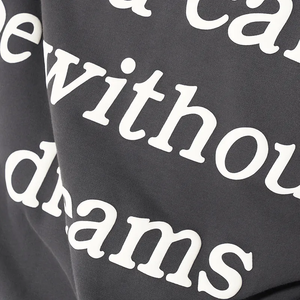 Sweat-shirt à capuche unisexe surdimensionné gris foncé en polaire polyester, design décontracté avec poches, 310 g/m², logo brodé sur le devant, personnalisable - Product Image 4