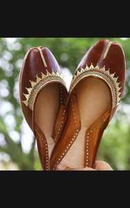 8. Elegant Ladies Khussa <b>Wedding</b> Pumps Handmade Traditional Pakistani <b>Flats</b> Embroidered Ethnic Party Footwear Wholesale - Product Image 5