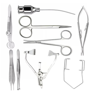 Kit d'instruments chirurgicaux ophtalmiques pour cataracte, pack d'instruments vétérinaires pour les yeux, kit de points de suture pour chirurgie générale de base, 9 pièces - Product Image 4