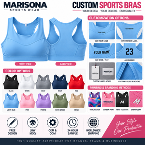 Women’s Seamless Sports <b>Bra</b> High Support Stretch Workout <b>Bra</b> Moisture Wicking Gym Fitness Yoga Activewear Custom Private Label - Product Image 4