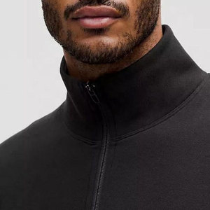 Sudadera Unisex Negra con Cierre de Cremallera, Corte Regular, con Capucha, Informal, para Invierno, 100% Algodón Tejido, Diseño Sólido, Secado Rápido, 300g - Product Image 6