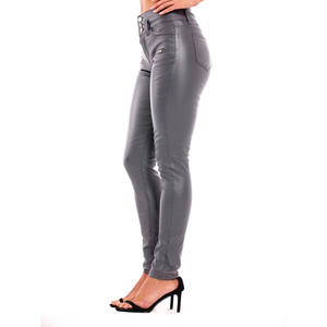 Leather <b>Pants</b> Premium Women High Waist Winter Leather Skinny <b>Pants</b> Casual Flat Front Design Antiwrinkle Trendy Faux Stylish - Product Image 3