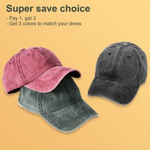 Custom Vintage Baseball Cap Washed Cotton Adjustable Dad <b>Hat</b> Unstructured Unisex OEM Bulk Wholesale - Product Image 2