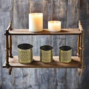 Pot de cire au design de couleur antique Bougie en verre Thème de nuit votive Lampe de thé et bougeoir Décoration intérieure et conception de mariage - Product Image 1