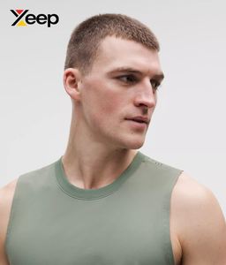 เสื้อกล้ามออกกำลังกายผู้ชาย XEEP Factory Direct Sales รุ่น XC-GTT-14 คุณภาพสูง ระบายอากาศได้ดี แห้งเร็ว ผลิตจากผ้าฝ้ายถัก 100% ด้านหน้า OEM - Product Image 3