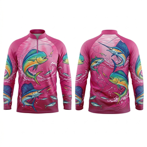 Camiseta de Pesca Unisex Personalizada, Impresión por Sublimación Completa, Manga Larga, Protección UV, Secado Rápido, Transpirable, para Deportes al Aire Libre - Product Image 3