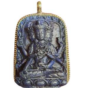Pendentifs en résine religieuse de la déesse bouddhiste Tara Verte - Product Image 4