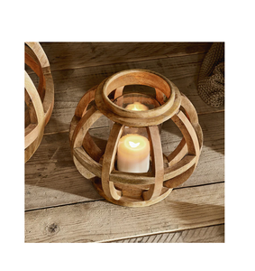 Portavelas de madera de alta demanda para bodas y eventos festivos, soporte artesanal para velas de té para decoración del hogar y mesa - Product Image 6