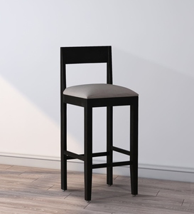 PU Leather <b>Adjustable</b> Bar <b>Stool</b> Scratch Resistant Ebony Color Counter <b>Height</b> Kitchen Bar Furniture Handcrafted Dura Contemporary - Product Image 4